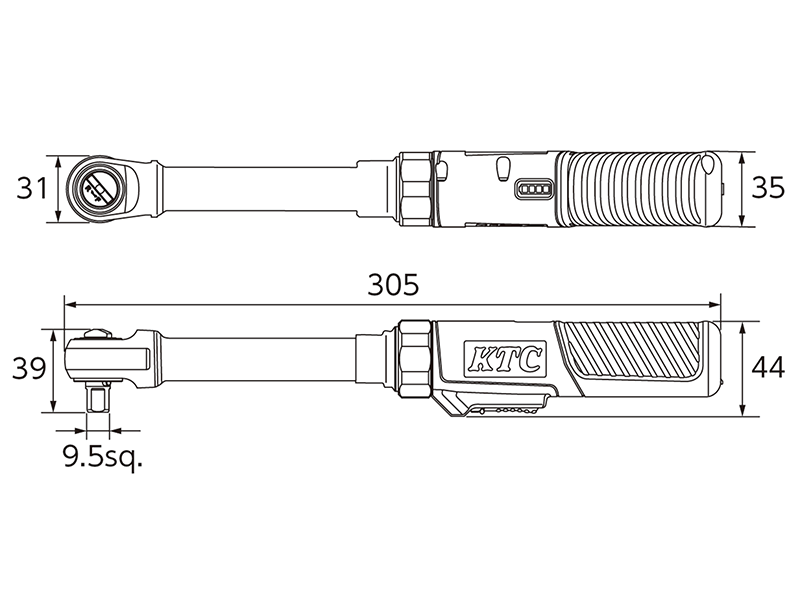 JTRE330Lの寸法図