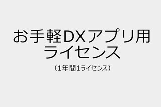 お手軽DXアプリ(1年間1ライセンス)