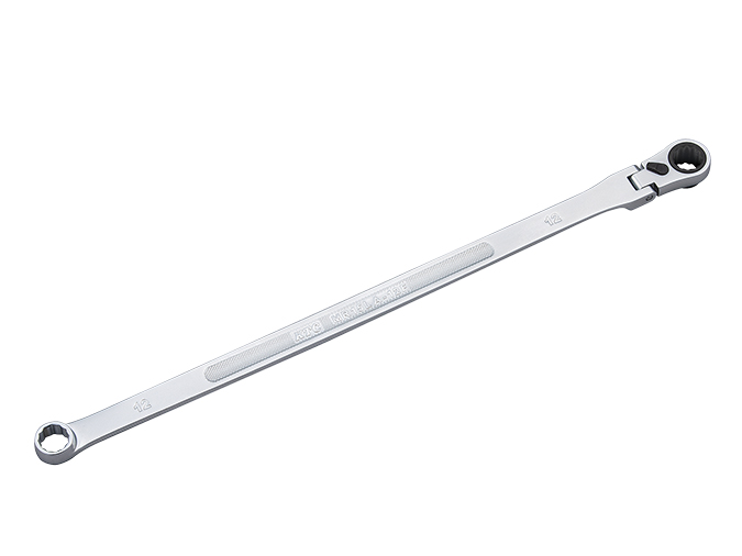 超ロングラチェットめがねレンチ(首振りタイプ)