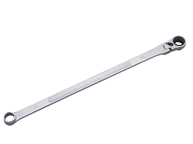 超ロングラチェットめがねレンチ(首振りタイプ)