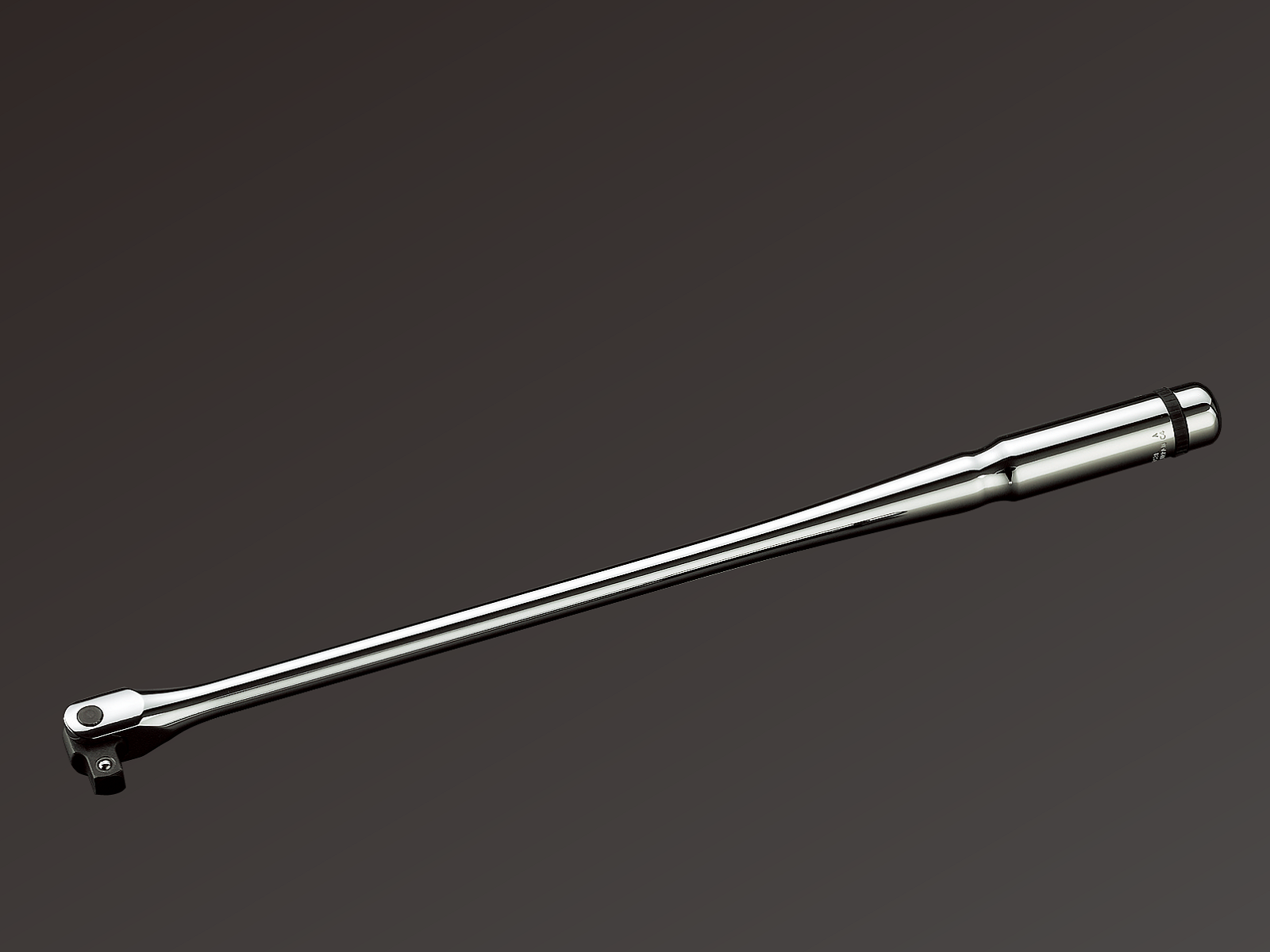 シルバー/レッド 京都機械工具(KTC) 19.0mm (3/4インチ) 超ロングスピンナハンドル1050mm BS61050