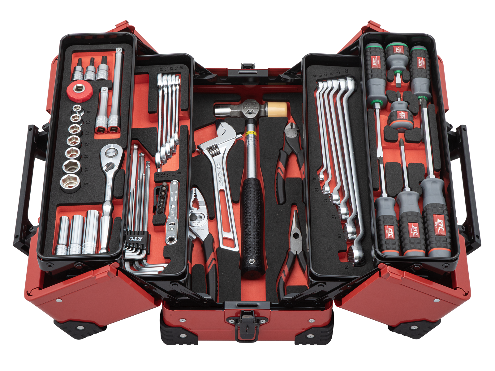 新品　KTC2026SKセール限定9.5sq工具セットSK35626WZSBL 2026SKセール限定品】9.5sq.両開きメタルケースセット[56点] | KTC