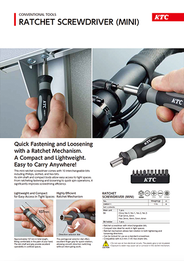 RATCHET SCREWDRIVER MINI