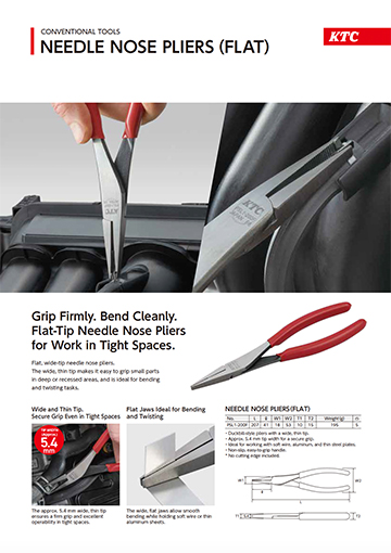 NEEDLE NOSE PLIERS (FLAT)