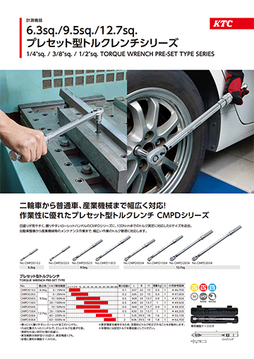 6.3sq./9.5sq./12.7sq.プレセット型トルクレンチシリーズ