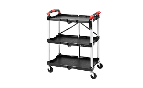 サッと広げてすぐ使える！軽くて持ち運びに便利な折りたたみ式ワゴン「アクティブステーション」を発売